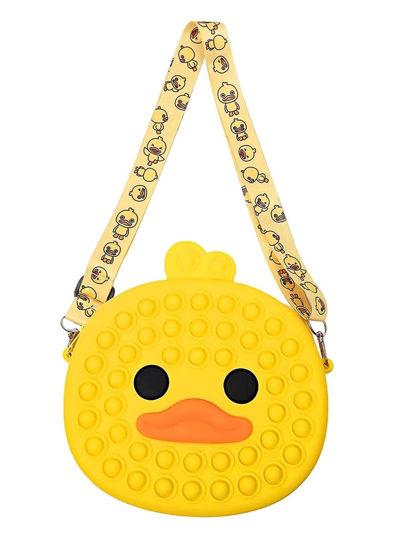 Prime by javaudan Prime Cute Bag Pops Fidget Toys Push It Bubble Stress Reliever Duck Simple Dimmer Anti stress Children Sensory Toys Backpack - Image 1