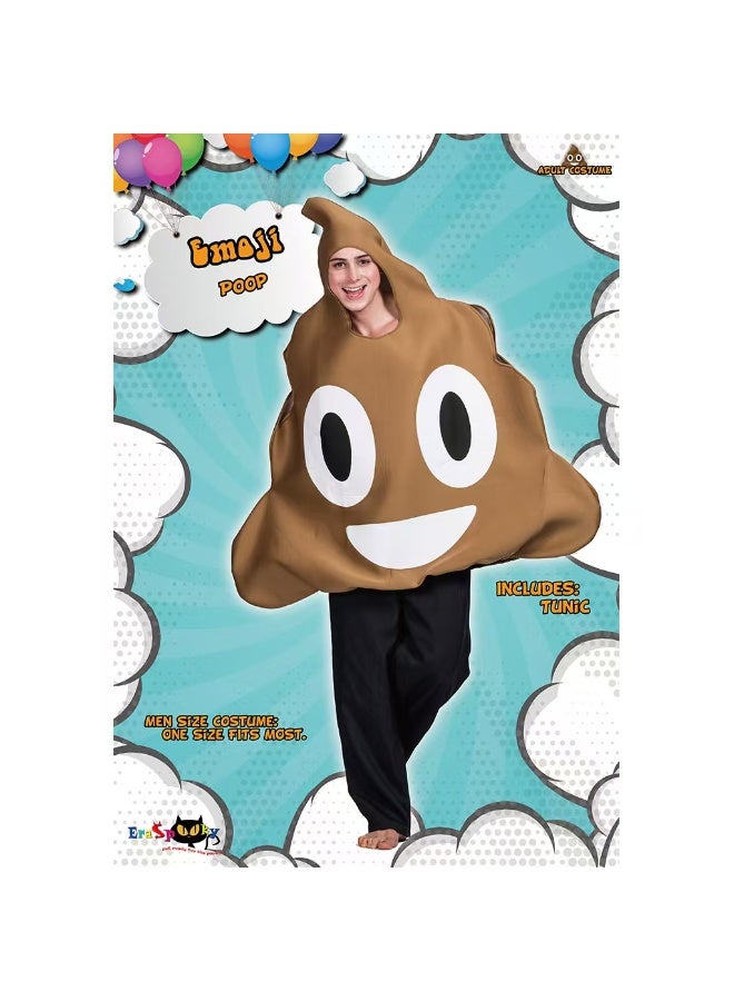 Funny Poop Emoji Costume for Adults, One Size Party Tunic - Image 5