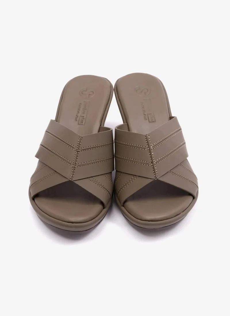 Comfort Plus COMFORT PLUS WOMENS SANDAL WITH HIGH HEELS TRUFFLE