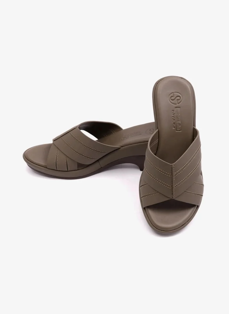 Comfort Plus COMFORT PLUS WOMENS SANDAL WITH HIGH HEELS TRUFFLE