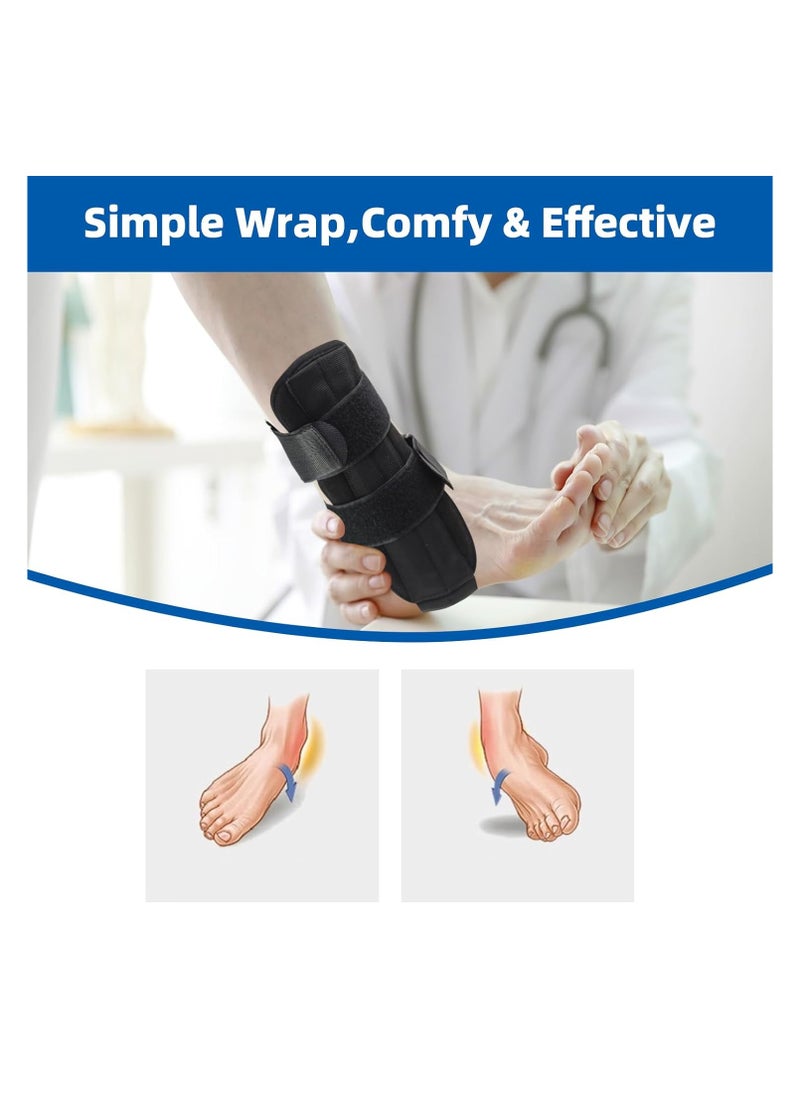 Beauenty - Ankle Brace,Ankle Splint for Injury Recovery Tendonitis Relief,Ankle Support Brace, Adjustable Lace Up Ankle Stabilizer Support - Image 1
