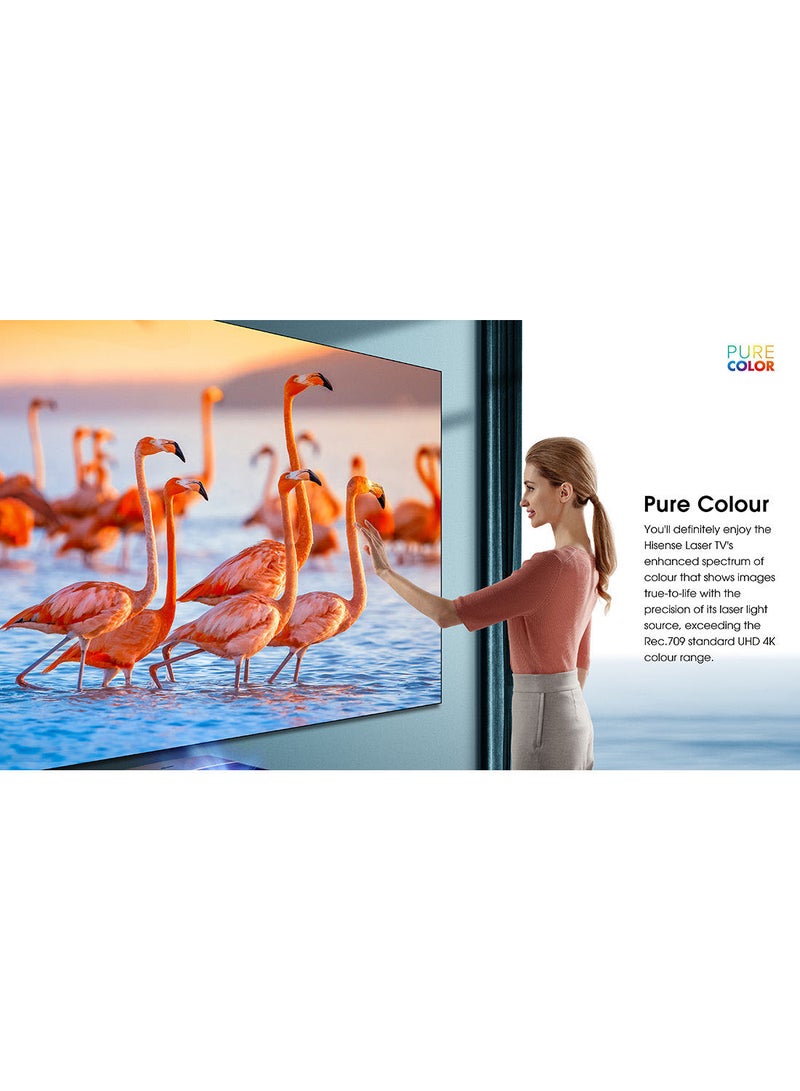 Hisense 100 inch 4K UHD+HDR Smart Laser Ambient Light TV 100L5  (Brand New) 100L5 Black - Image 4