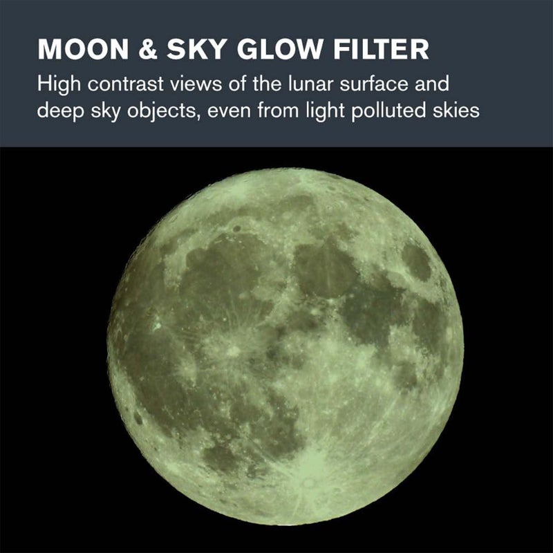 Celestron 1.25 inch Moon Filter - Suitable for Lunar Observation, Extra Bright Planets or Terrestrial Viewing Over Sand or Snow, Black - Image 3