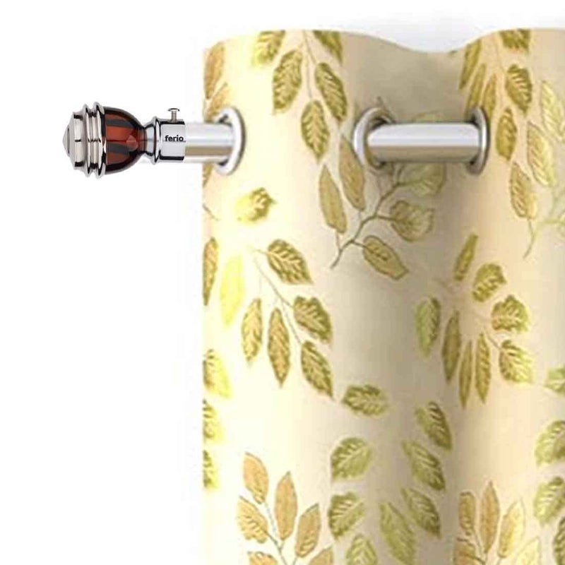 FERIO Stainless Steel Curtain Finials for Door and Windows Fitting for 1 Inch Rod Pocket Size Without Curtain Bracket and Holder for Home Dcor Copper and Mirror Pack of 4 - Image 4