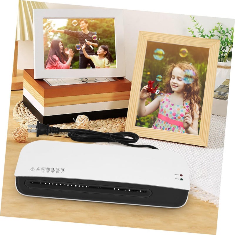 Fast Warm-up Thermal Laminator with Corner Rounder Compact Photo Film Laminating Machine for Home Office Portable Personal Laminator for Documents and Artwork US Plug - Image 4