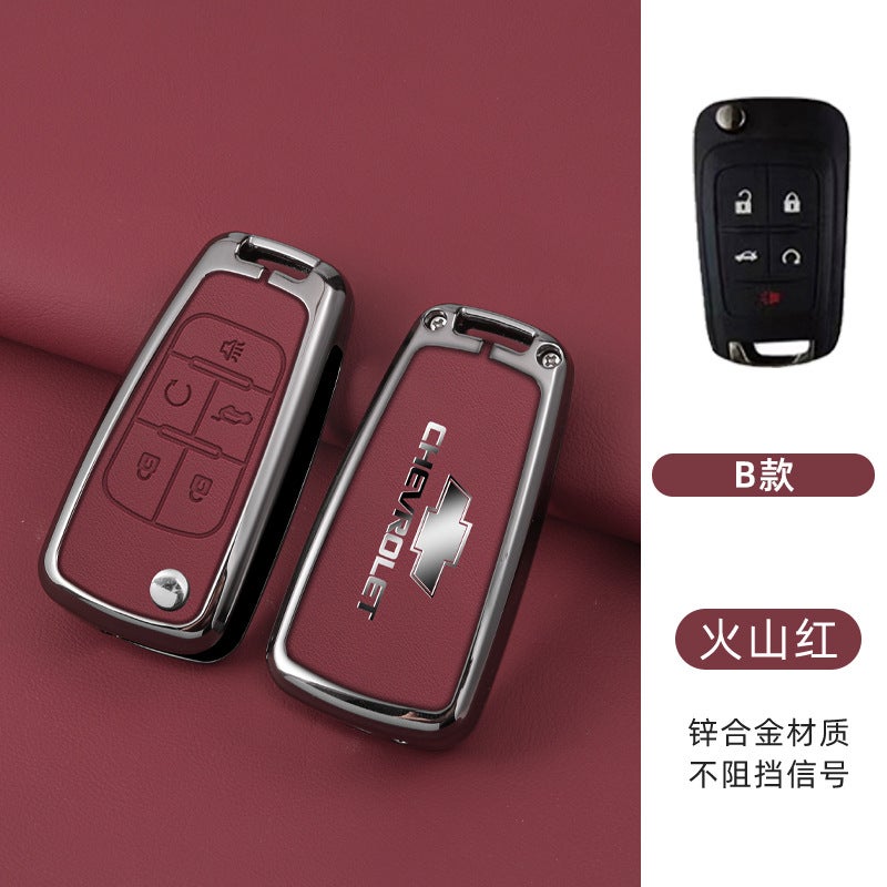 Chevrolet Zinc Alloy Remote Key Case Cover for Chevrolet (Cavalier, Cruze, Sail, Equinox, Orlando, Trax) - Image 1