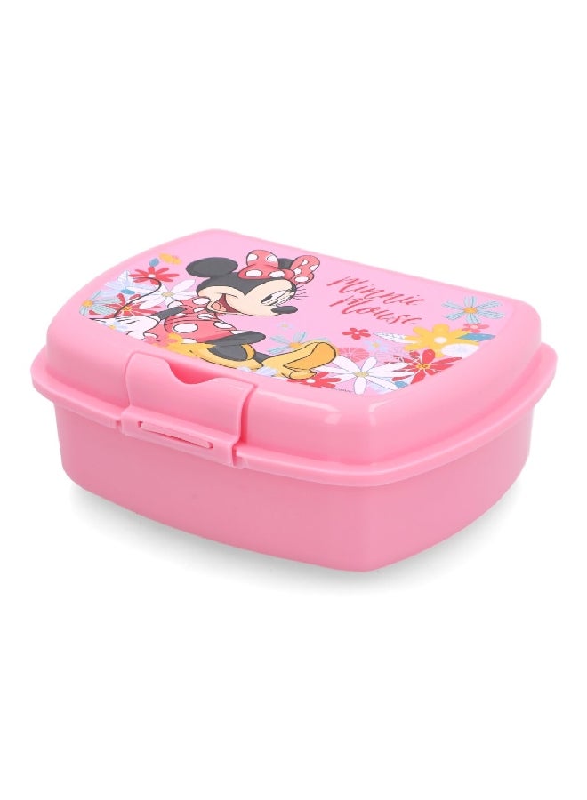 STOR Urban Minnie Mouse Theme BPA-Free Plastic Sandwich Box Pink 6.7 x 18.1 x 13.9 cm 74438  - Image 5