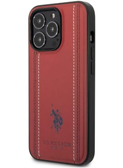 U.S. Polo Assn. Cg Mobile Leather Case Compatible With Iphone 15 Pro, Red, Ushcp15  - Image 2