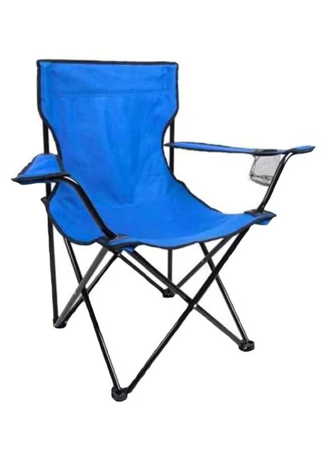 Derovan Portable Folding Camping Chair – Lightweight, Multicolor, with Cup Holder & Side Pocket for Beach, Fishing, Outdoor - Image 1