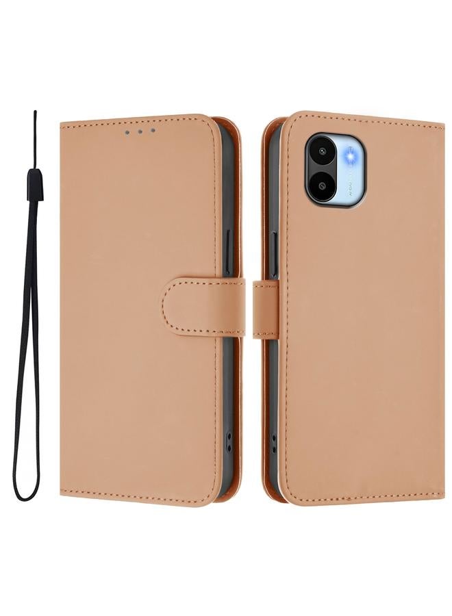 اس-توب جراب لهاتف Redmi A1 4G Global / A2 4G جراب هاتف من الجلد بلون سادة مع حبل - Image 2