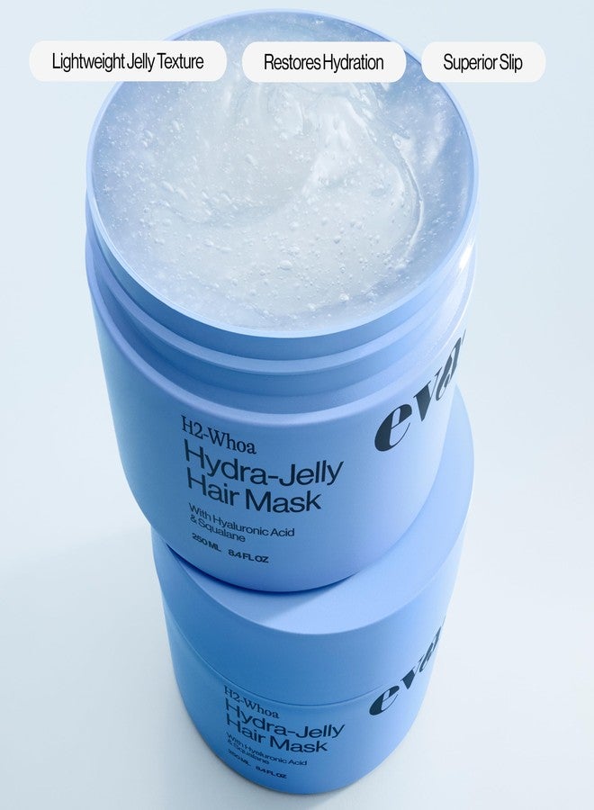 Eva NYC Hydrating Hair Mask for Long-Lasting Hydration - Infused with Hyaluronic Acid and Squalane - Lightweight Hair Treatment for Dry Hair - Jelly Texture Hydrating Mask - Jasmine Scent - 8.4 fl oz - Image 5