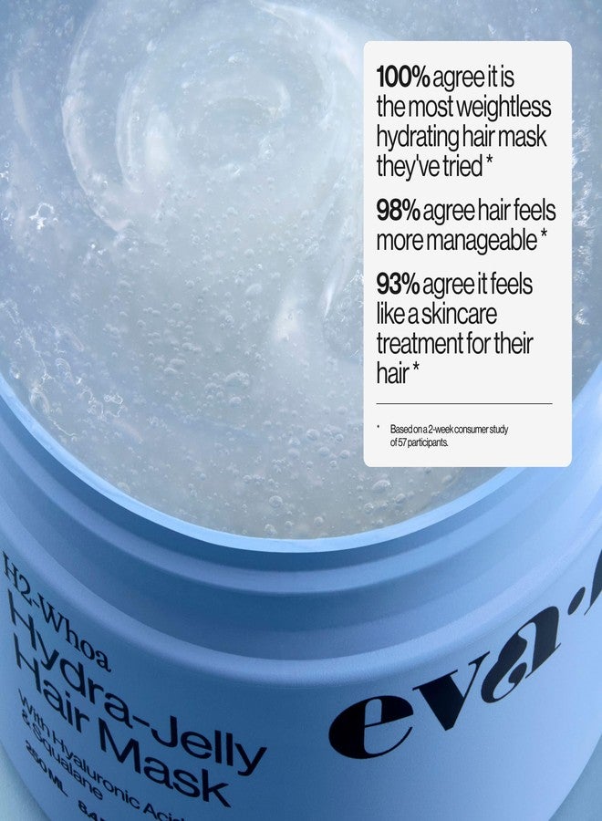 Eva NYC Hydrating Hair Mask for Long-Lasting Hydration - Infused with Hyaluronic Acid and Squalane - Lightweight Hair Treatment for Dry Hair - Jelly Texture Hydrating Mask - Jasmine Scent - 8.4 fl oz - Image 4
