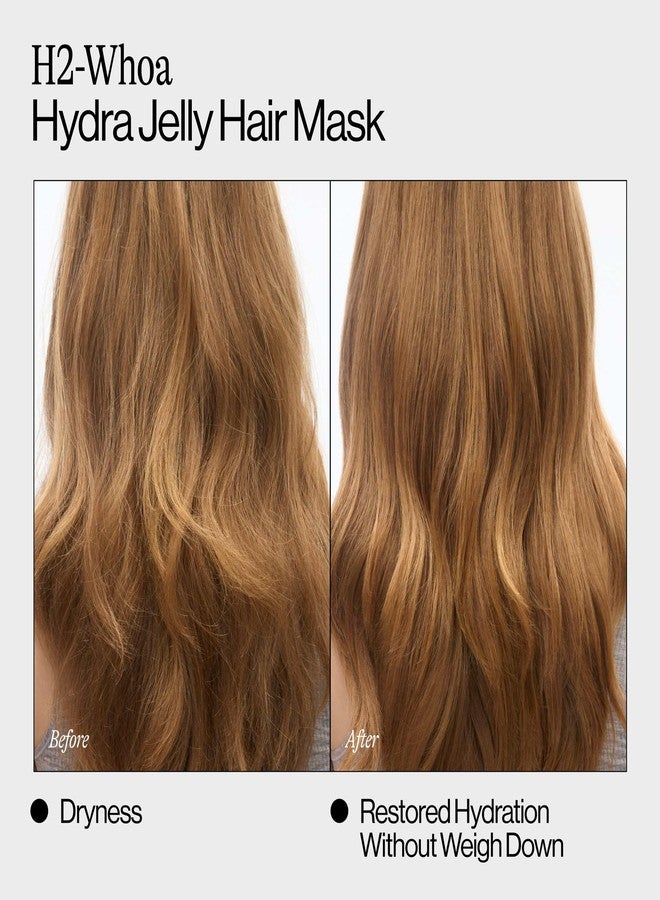 Eva NYC Hydrating Hair Mask for Long-Lasting Hydration - Infused with Hyaluronic Acid and Squalane - Lightweight Hair Treatment for Dry Hair - Jelly Texture Hydrating Mask - Jasmine Scent - 8.4 fl oz - Image 3