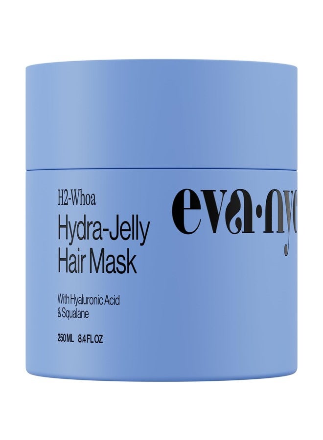 Eva NYC Hydrating Hair Mask for Long-Lasting Hydration - Infused with Hyaluronic Acid and Squalane - Lightweight Hair Treatment for Dry Hair - Jelly Texture Hydrating Mask - Jasmine Scent - 8.4 fl oz - Image 1