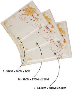 A TO Z Floral Melamine Serving Tray Set – 3 Pcs, Premium Quality, Scratch Resistant & Unbreakable, BPA-Free, 33x38x44.5 cm, Design 215 | Dishwasher Safe, Ideal for Daily Use & Parties  - Image 5