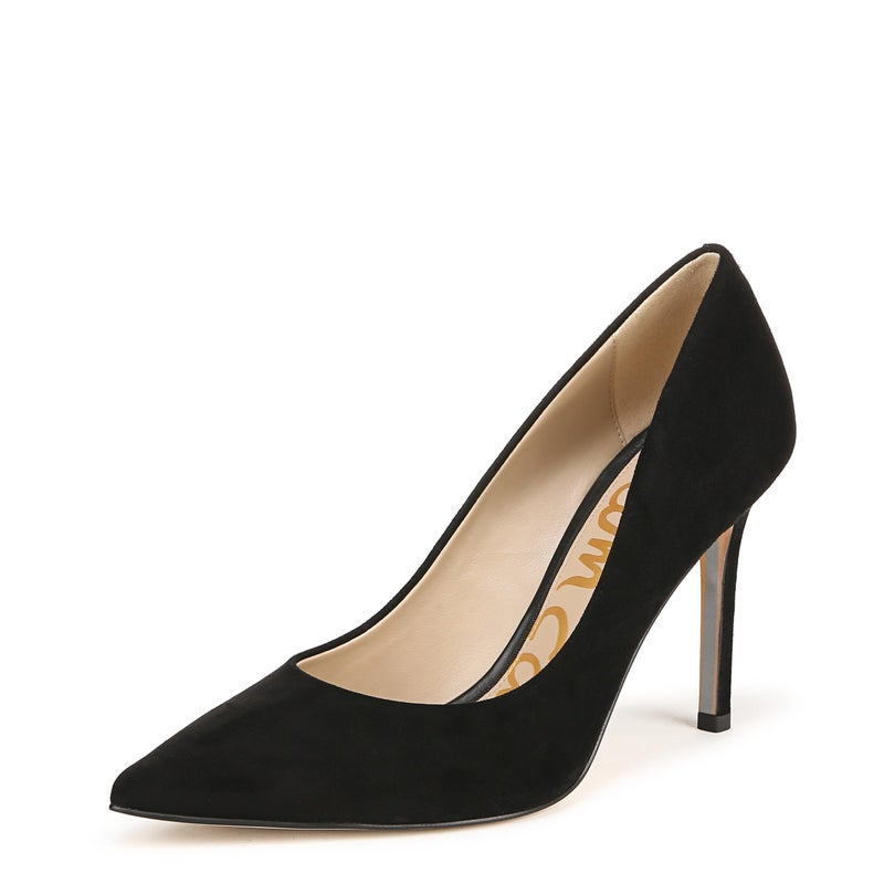 Sam Edelman Women's Hazel Pump, Black Suede, 5 Medium US - Image 1