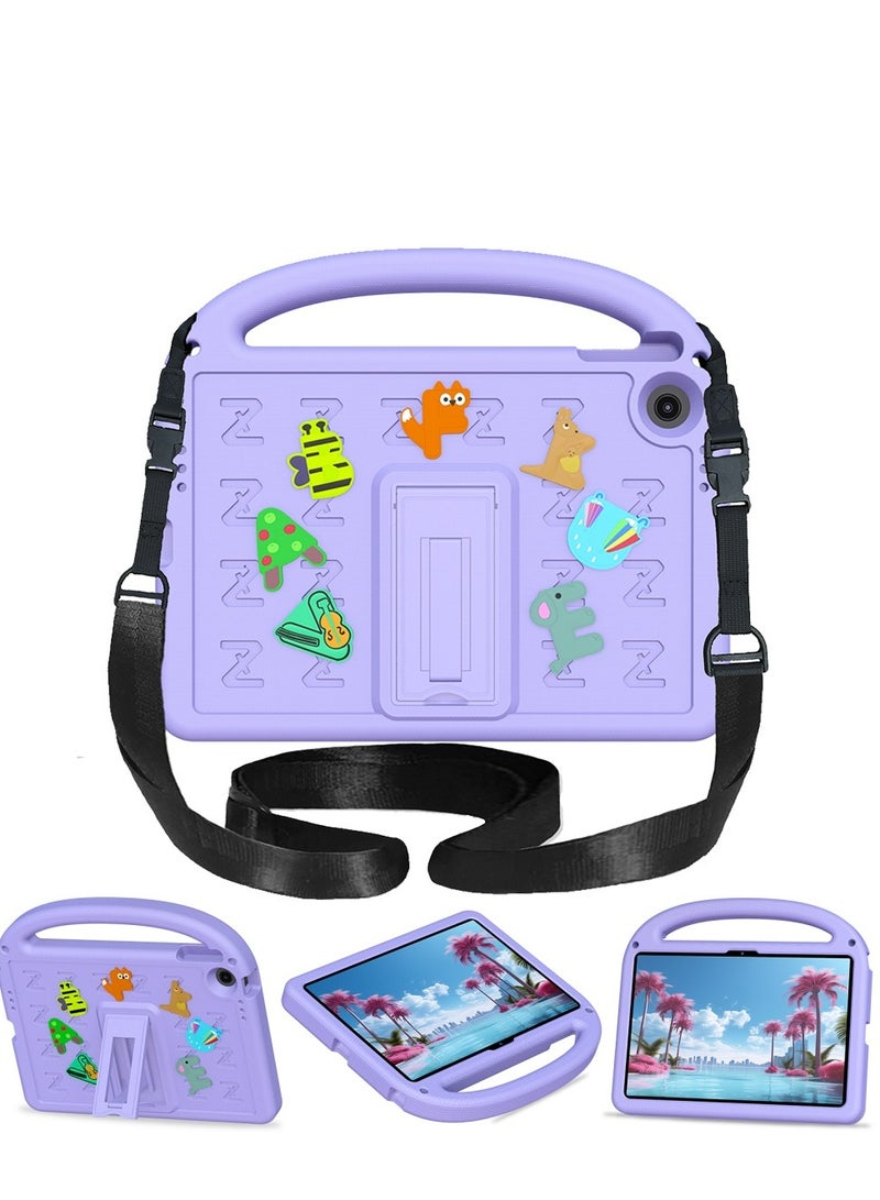 جراب حماية للأطفال لجهاز Lenovo Tab 10.1 بوصة 2025 TB-311/M10 10.1 بوصة 2025/ ZhaoYang Tab K10C/K10 الجيل الثاني 10.1 بوصة 2025/ S10 10.1 بوصة 2025، غطاء مقاوم للصدمات مع حامل حزام الكتف - Image 1