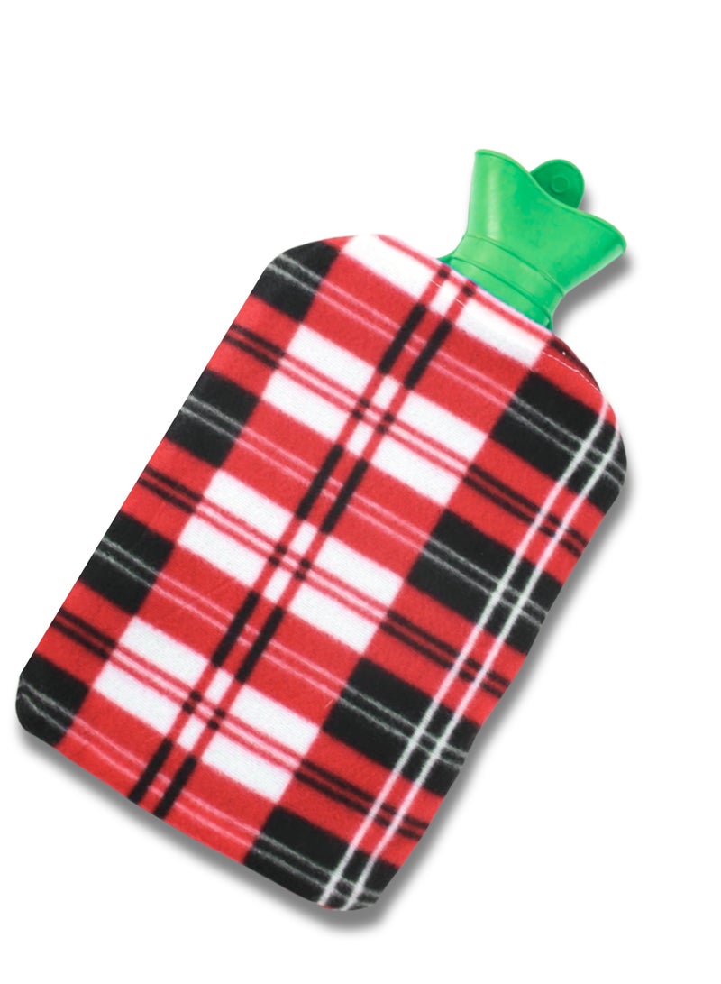 Hot Rubber Water Bag with Colored Protection Cloth Cover - Multicolor - Image 2
