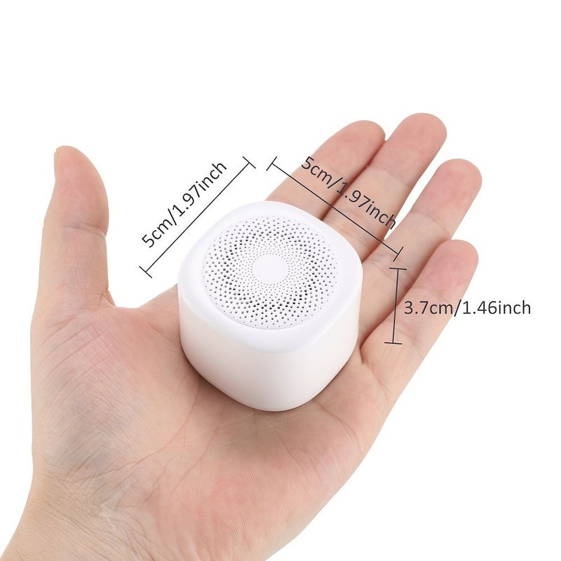 White Portable Sleep Aid Machine 15 Soothing Sounds 7 Color Lights 3 Timers - Image 2