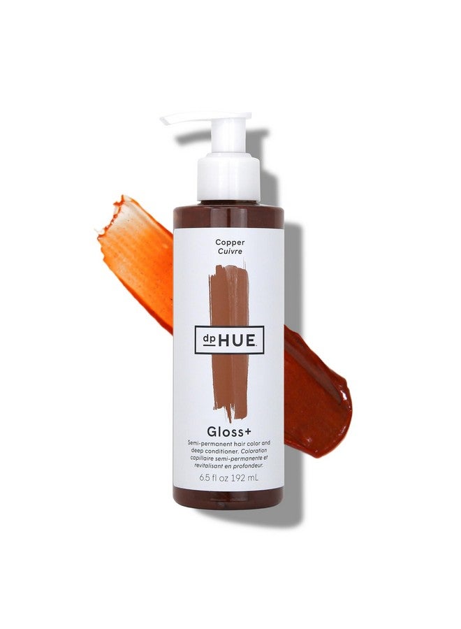 dpHUE Gloss+ Copper 6.5 Oz Semipermanent Hair Color & Conditioner Paraben Sls & Sles Sulfate Free Vegan Leaping Bunny Certified - Image 1