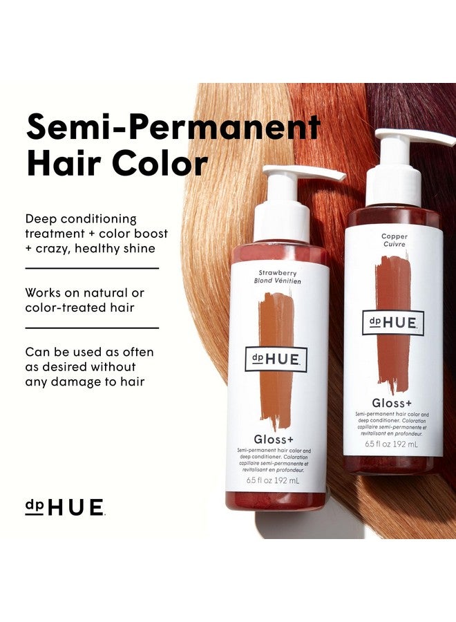 dpHUE Gloss+ Copper 6.5 Oz Semipermanent Hair Color & Conditioner Paraben Sls & Sles Sulfate Free Vegan Leaping Bunny Certified - Image 4