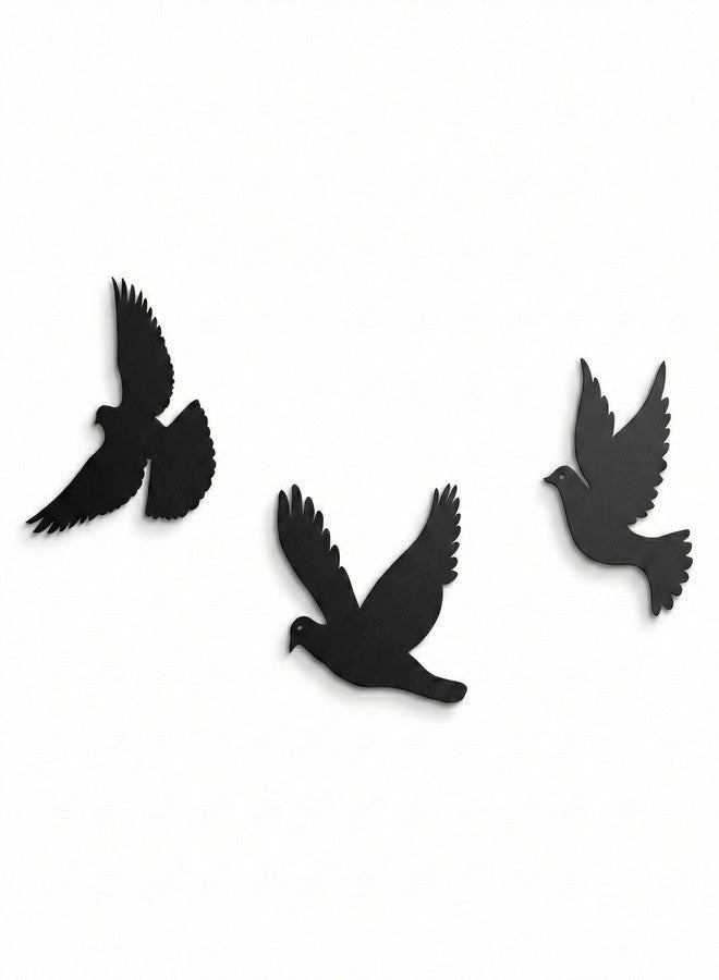 DEKADRON Metal Wall Art, Birds Decor, Metal Wall Decoration, Home Livingroom Indoor Outdoor Birds Sign (Set of 3) - Image 1