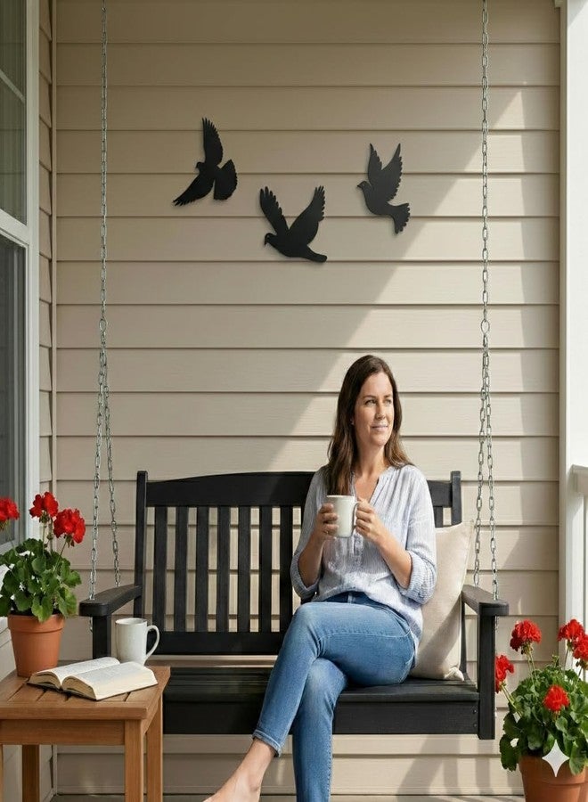 DEKADRON Metal Wall Art, Birds Decor, Metal Wall Decoration, Home Livingroom Indoor Outdoor Birds Sign (Set of 3) - Image 3