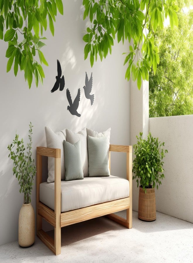 DEKADRON Metal Wall Art, Birds Decor, Metal Wall Decoration, Home Livingroom Indoor Outdoor Birds Sign (Set of 3) - Image 5