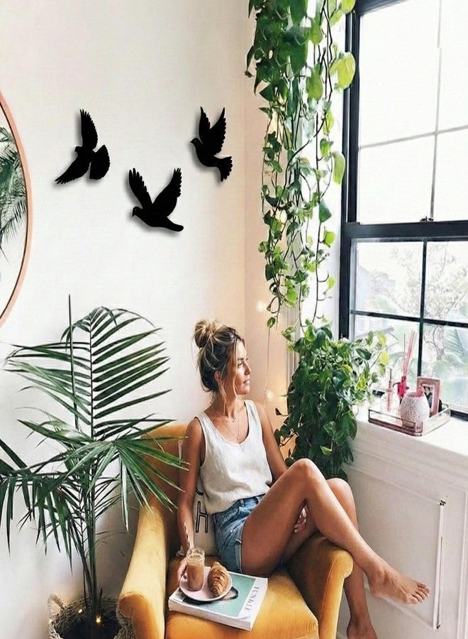 DEKADRON Metal Wall Art, Birds Decor, Metal Wall Decoration, Home Livingroom Indoor Outdoor Birds Sign (Set of 3) - Image 4
