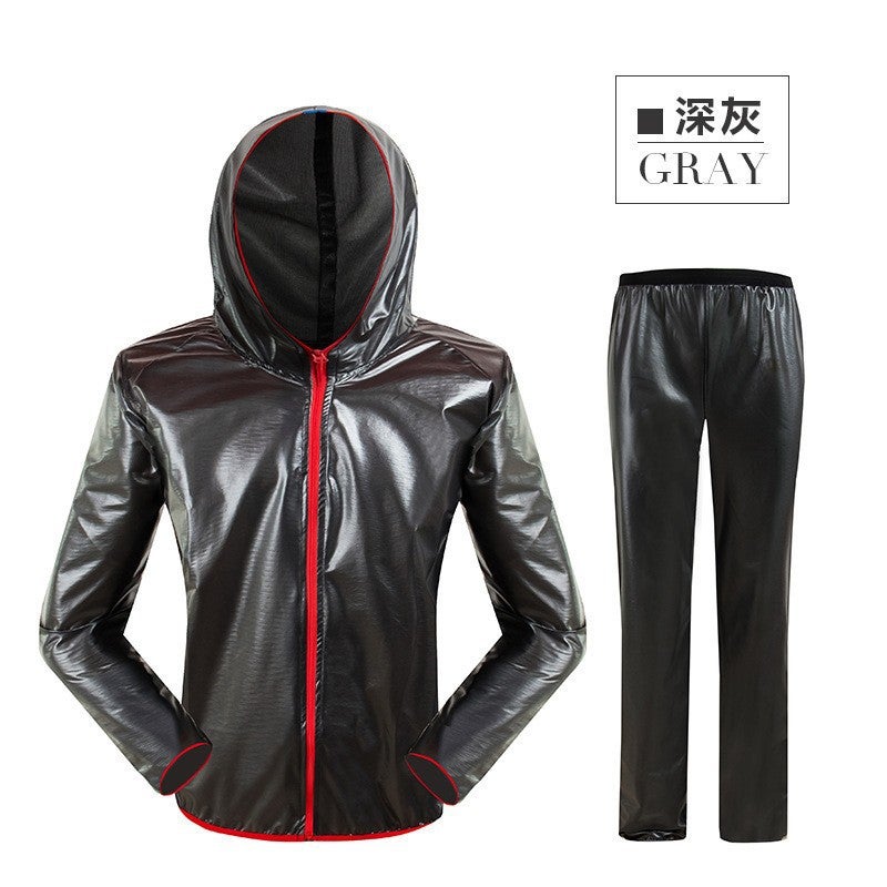 Outdoor Sports Raincoat Reflective Cycling Clothing Windproof And Waterproof Men And Women Hiking And Mountaineering Multi-Functional Breathable And Light Poncho - Image 5