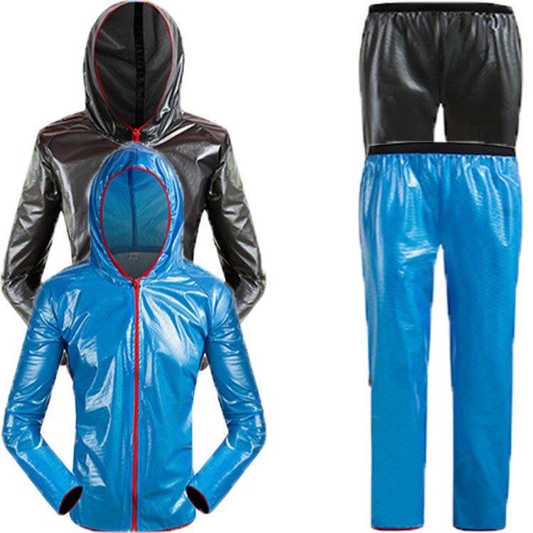 Outdoor Sports Raincoat Reflective Cycling Clothing Windproof And Waterproof Men And Women Hiking And Mountaineering Multi-Functional Breathable And Light Poncho - Image 2