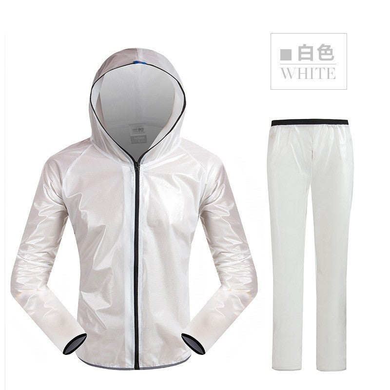 Outdoor Sports Raincoat Reflective Cycling Clothing Windproof And Waterproof Men And Women Hiking And Mountaineering Multi-Functional Breathable And Light Poncho - Image 1
