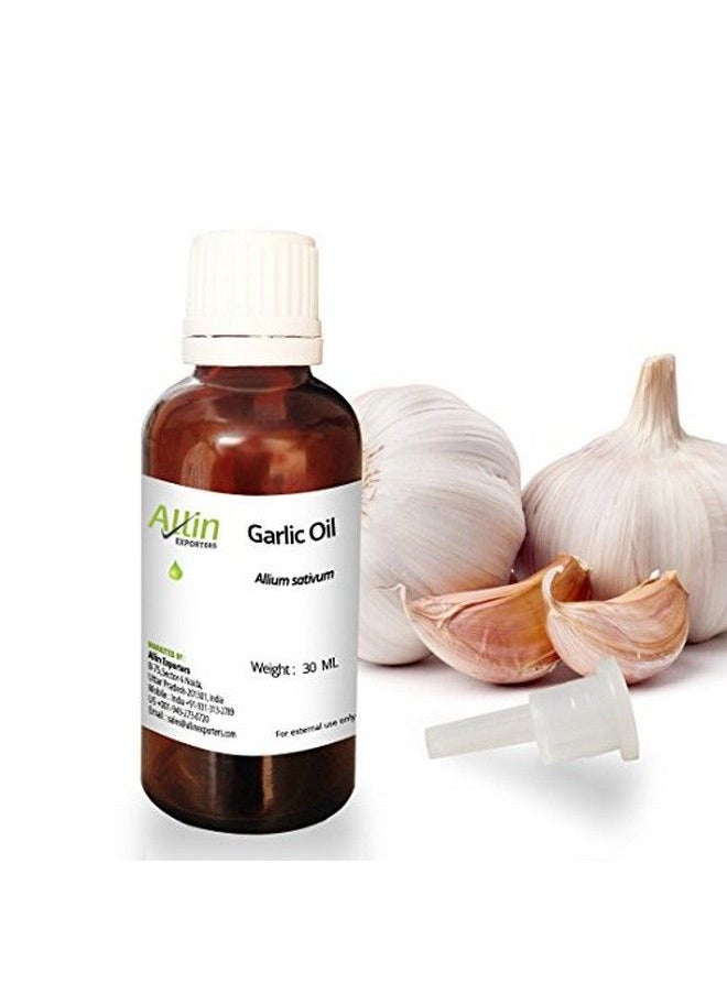 Allin Exporters Garlic Oil Pure Natural & Undiluted Therapeutic Grade For Hair Growth And Skin Care Steam Distilled Essential Oil (30 Ml)  - Image 1