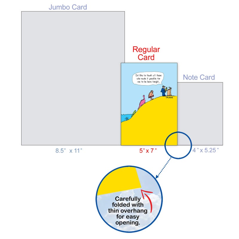 NobleWorks - Funny Congratulations Greeting Card - Cartoon Congrats Notecard with Envelope - Thanks Evolution C6192CGG - Image 4