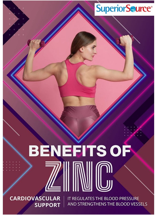 Superior Source Advanced Zinc With Zinc (25 Mg) And D3 (5000 Iu) Quick Dissolve Sublingual Tablets 60 Ct Promotes A Healthy Immune System Nongmo  - Image 4