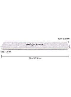 Pana Usa 10 Pcs Professional Nail Files Buffers Jumbo Size Double Sided Emery Board Washable - For Natural & Acrylic Manicure Pedicure Tools Home And Professional 10 Pieces Pack (Zebra, Grit 80/80)  - Image 2