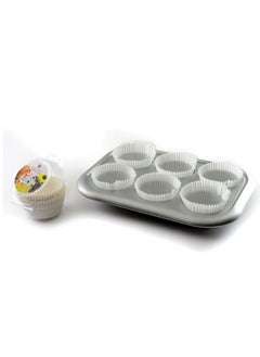 Norpro Giant Muffin Cups, White, Pack of 48 - pzsku/Z813919B92068BADF48D0Z/45/_/1736833861/1dc9c476-1ecb-487b-9eec-188922832d1a