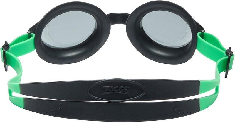 Zoggs Bondi Swim Goggles - Black Green Tint Smoke with UV Protection and Anti-Fog Lenses - Image 2