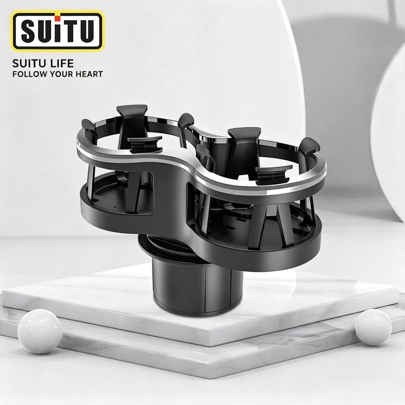 Multifunctional Car Cup Holder Double Cup Holder Stand - Image 1