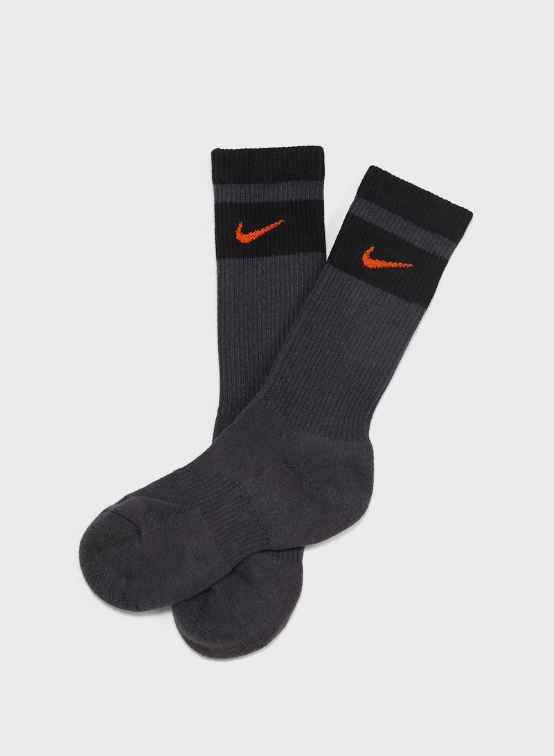 Nike Youth 6 Pack Everyday Plus Cushion Crew Socks