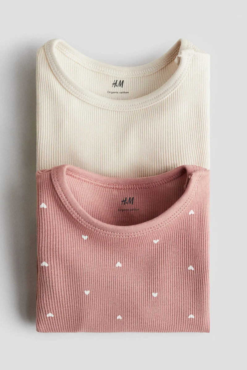 H&M 2-pack long-sleeved bodysuits