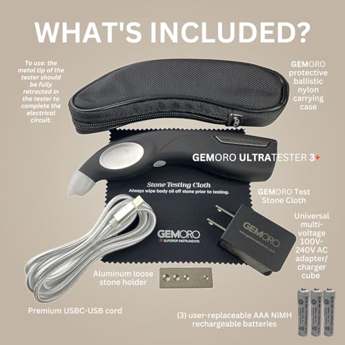 GemOro UltraTester 3+ Diamond Tester | Test Diamond, Moissanite, White Sapphire Gemstone | Precision Tool with Expert Professional Reading & Accuracy - Image 3