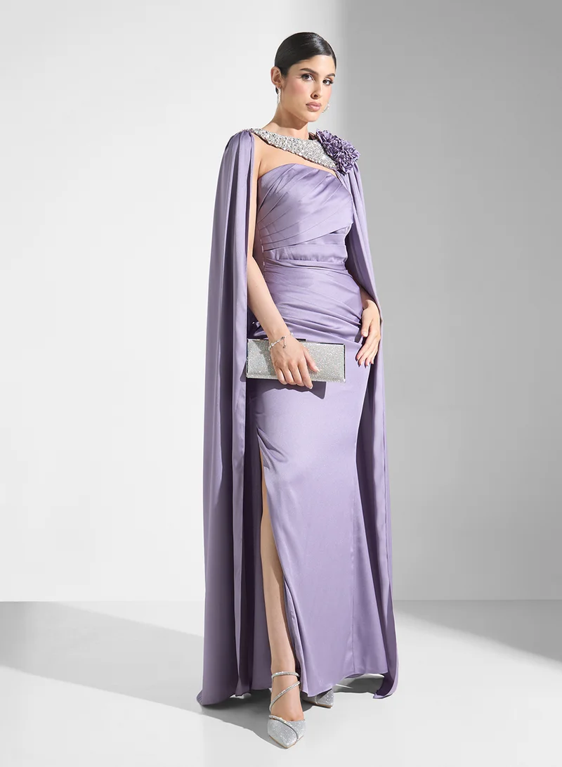 Akadia Fashion One-Shoulder Evening Dress