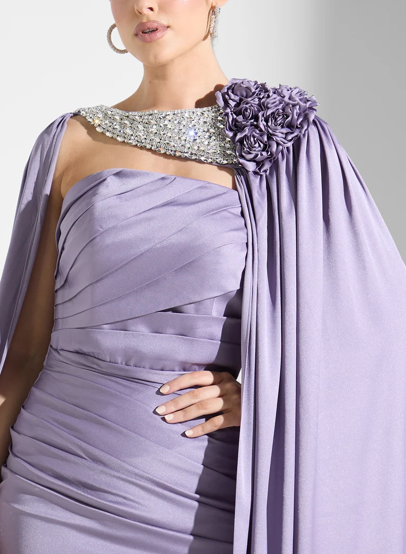 Akadia Fashion One-Shoulder Evening Dress