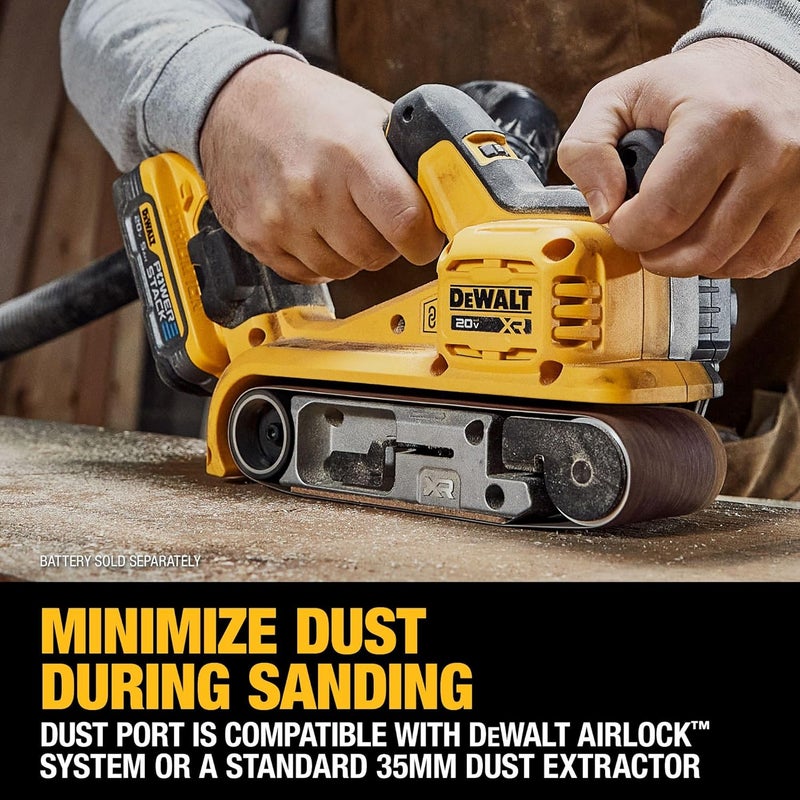 DEWALT أداة صنفرة حزامية لاسلكية بدون فرشاة DEWALT 20V MAX فقط DCW220B - Image 5