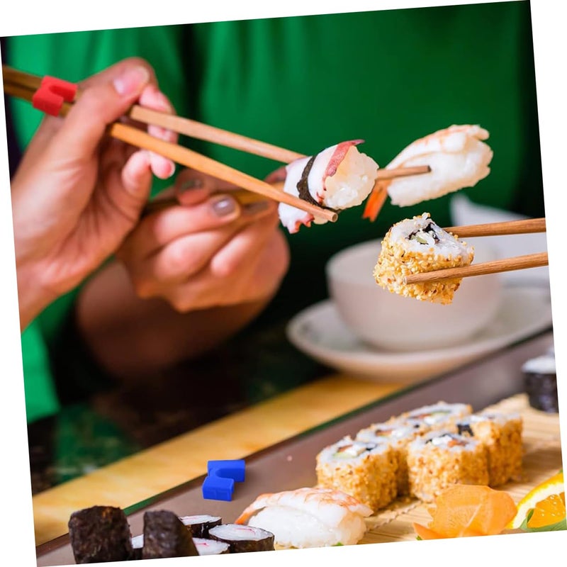 Reusable Chopstick Helper Training Clips 12 Pieces Black For Kids And Adults - Image 5