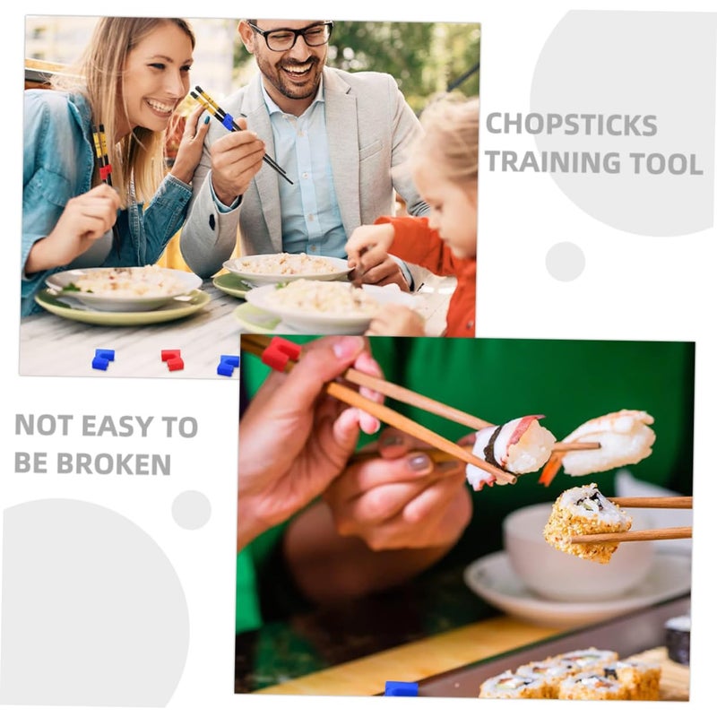 Reusable Chopstick Helper Training Clips 12 Pieces Black For Kids And Adults - Image 4