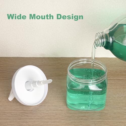 Decorniqu Pump Bottle Dispenser 2 Pack 550ml/18.6oz Lotion Dispenser Wide Mouth Plastic Refillable Lotion Pump Bottles Empty Bathroom Shower Containers for Hand Wash Shampoo Conditioner(Clear) - Image 5