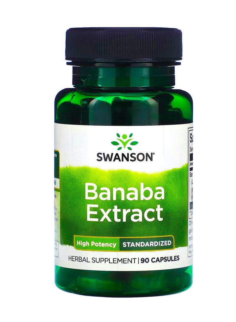 سوانسون مستخلص بانابا  موحد الفعالية  90 كبسولة