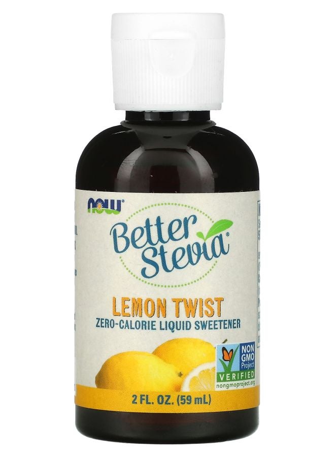 now Better Stevia Zero-Calorie Liquid Sweetener Lemon Twist 2 fl oz (59 ml)